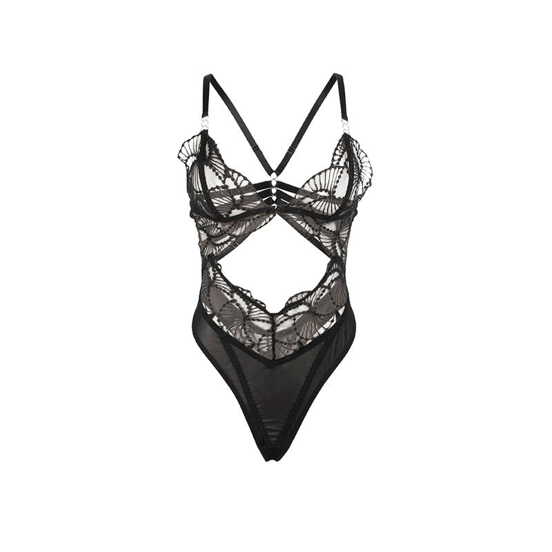 Comprar SUBBLIME Body Transparente Con Encaje Negro Talla S M – Diseño Elegante Para Comodidad Diaria-Noxtic