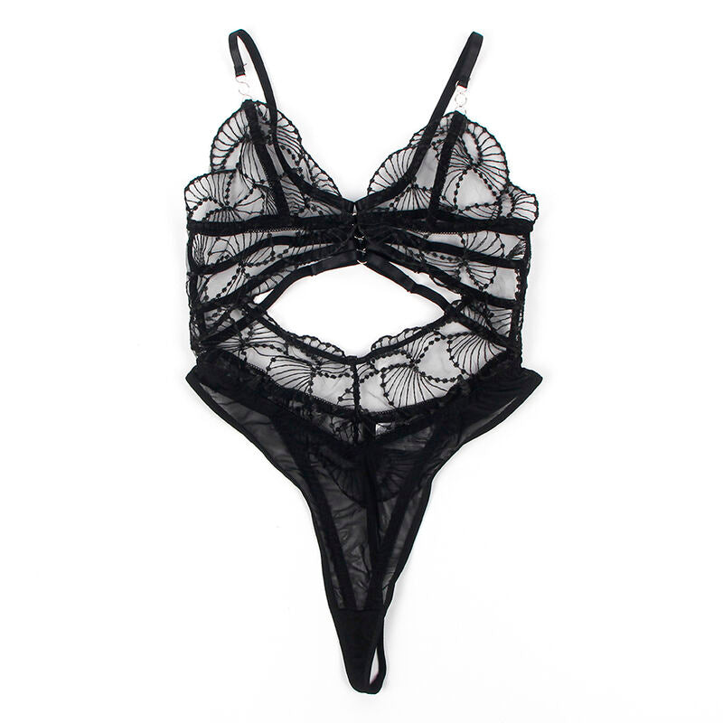 Comprar SUBBLIME Body Transparente Con Encaje Negro Talla S M – Diseño Elegante Para Comodidad Diaria-Noxtic