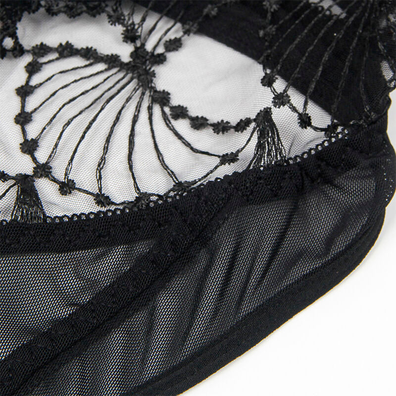Comprar SUBBLIME Body Transparente Con Encaje Hueco Negro L/XL – Diseño Elegante Y Comodidad Sensual-Noxtic