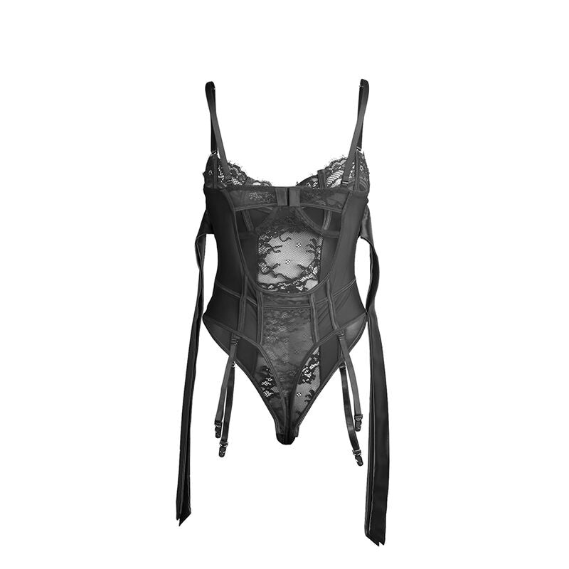 Comprar SUBBLIME Body De Encaje Negro L/XL – Diseño Elegante Con Ligueros Para Realzar Tu Silueta-Noxtic