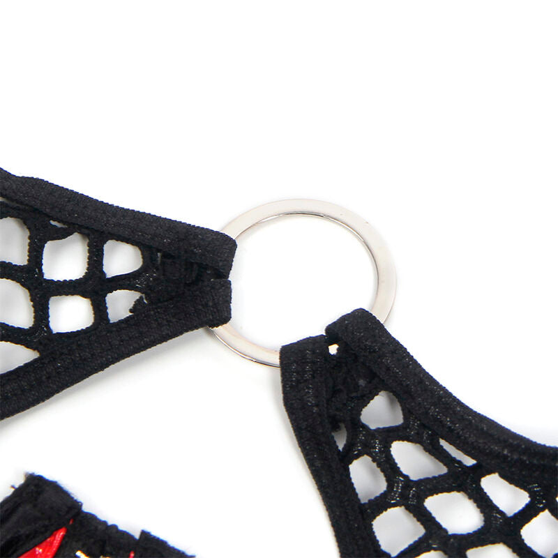 SUBBLIME Conjunto Sujetador Malla Charol Rojo – Diseño Elegante Con Comodidad Ideal