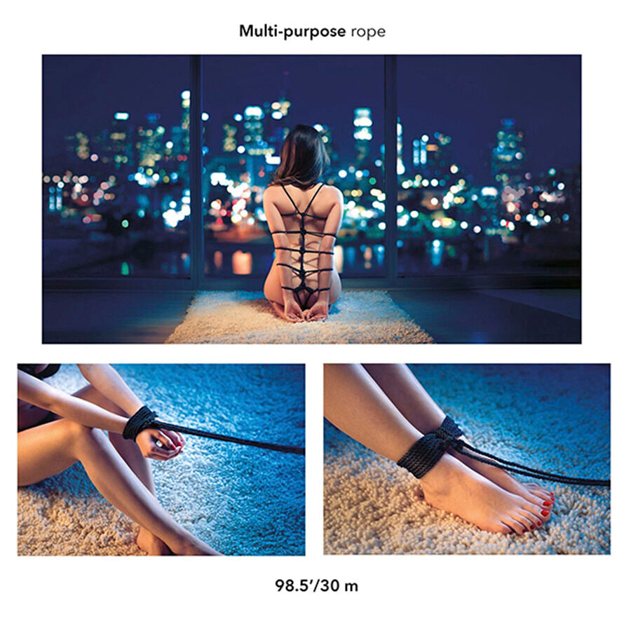 CALEXOTICS - SCANDAL CUERDA BDSM NEGRA 30 M