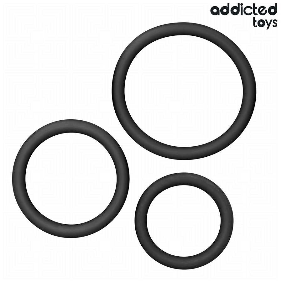 ADDICTED TOYS - SET DE ANILLOS SILICONA MODELO 2
