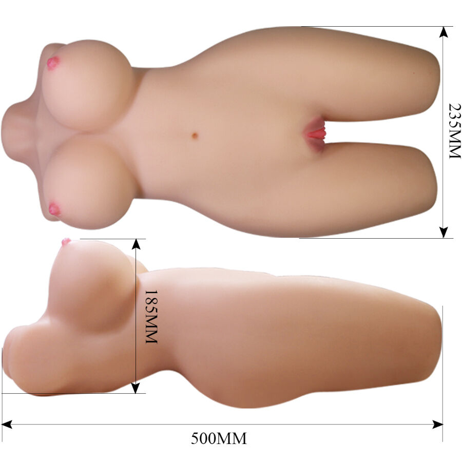 CRAZY BULL - MIA TORSO FEMENINO REALISTA VAGINA Y ANAL 8.5 KG