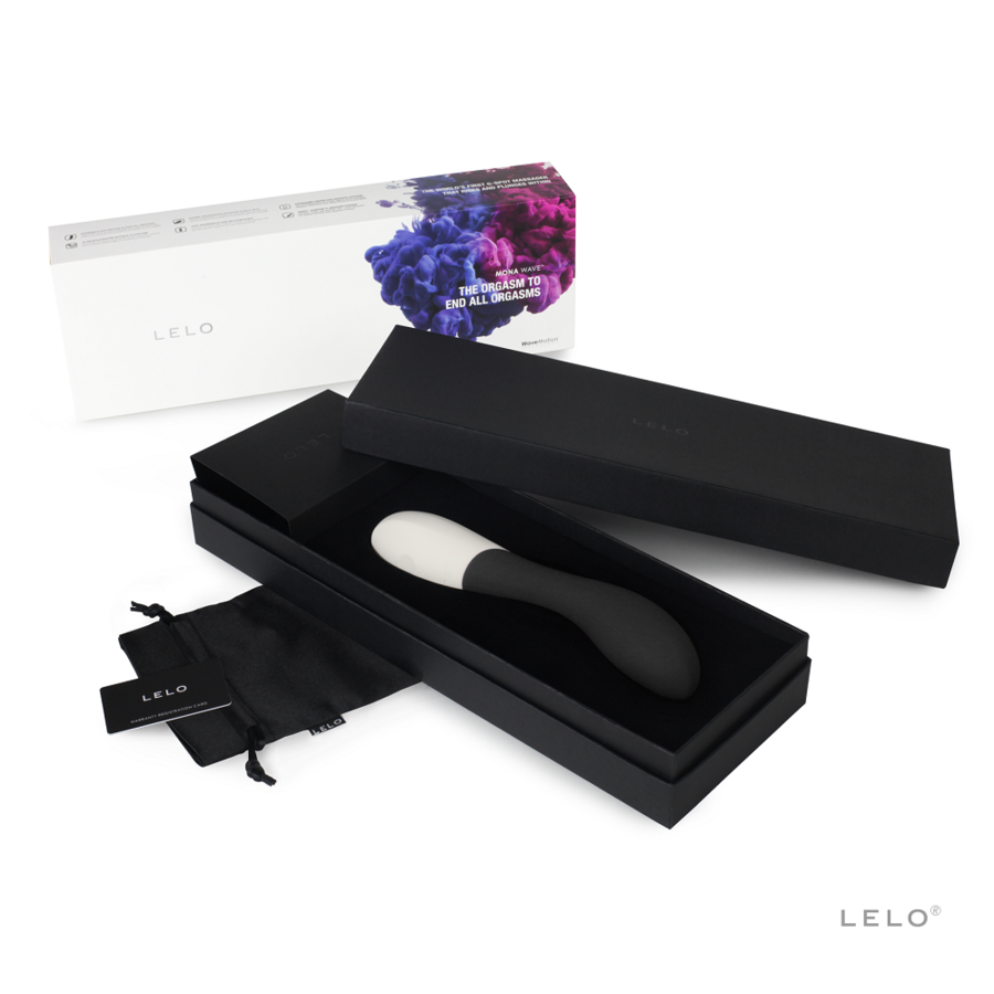 LELO Mona Wave Vibrator Nero – Stimolatore ergonomico ricaricabile per un piacere intenso