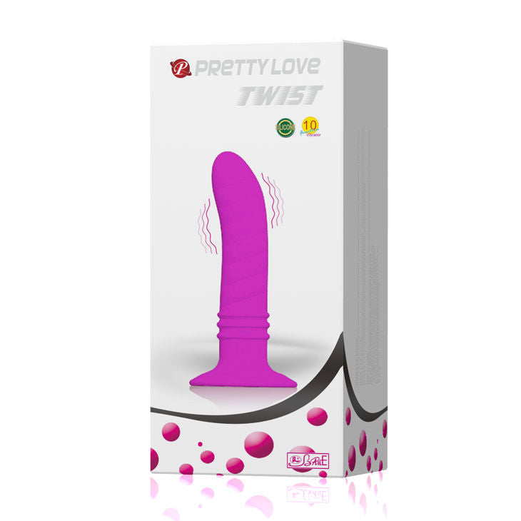 PRETTY LOVE Buttplug Analtwist II – Plug vibrante in silicone con 10 velocità di stimolazione
