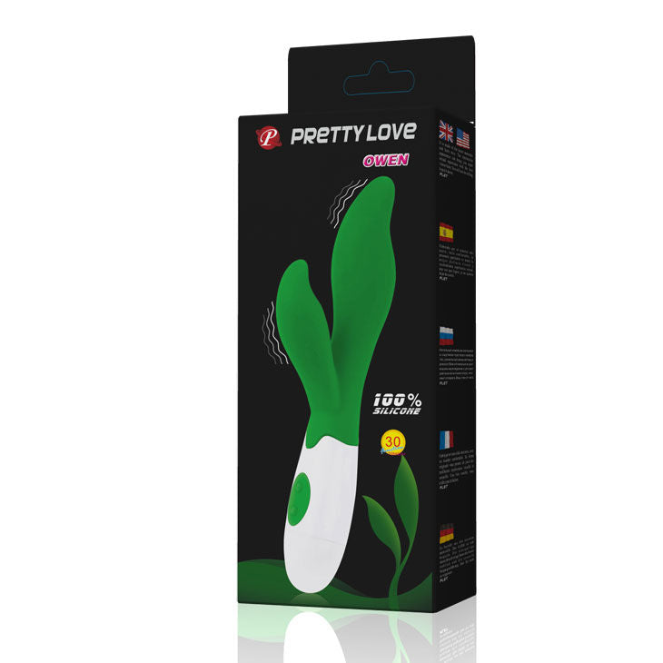 Comprar PRETTY LOVE Flirtation Vibrador Owen Verde – Estimulador Ergonómico Con Vibraciones Irresistibles-Noxtic