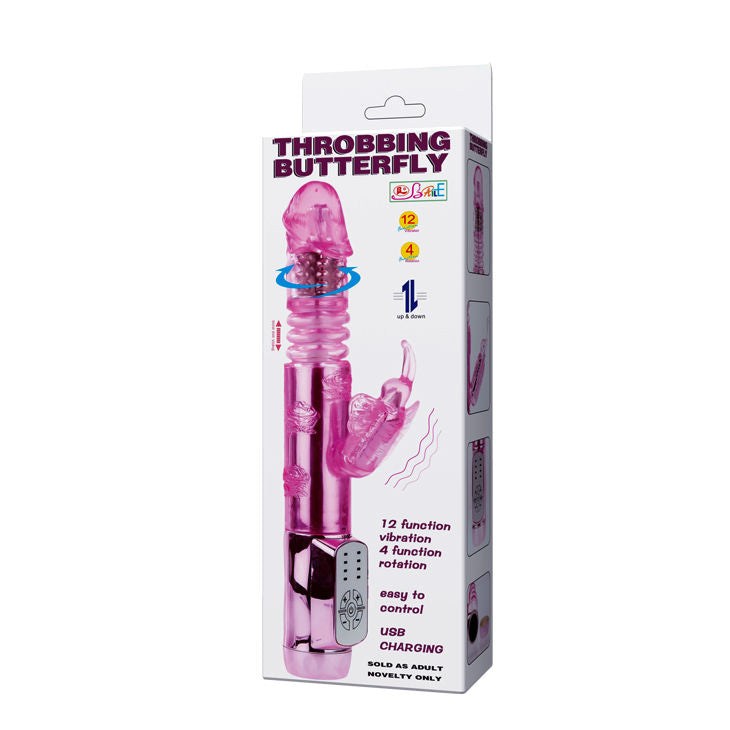 BAILE Rabbit Throbbing Butterfly – Vibratore con doppia rotazione e sistema automatico