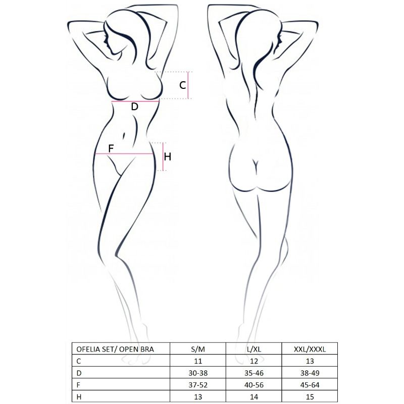 PASSION Ofelia Set Taglia S/M – Lingerie elegante per il comfort e l'esplorazione di sé