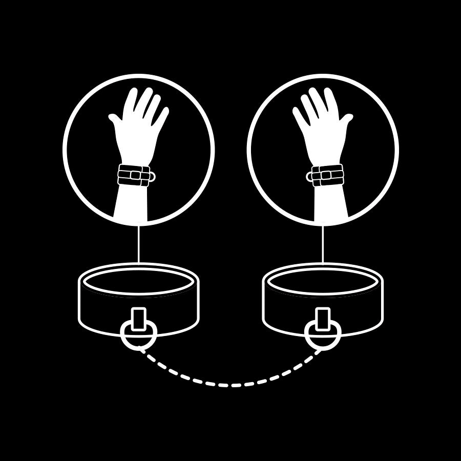 Comprar Fetish Submissive Esposas Cuero Vegano – Comodidad y Estilo Para Juegos de Dominación-Noxtic
