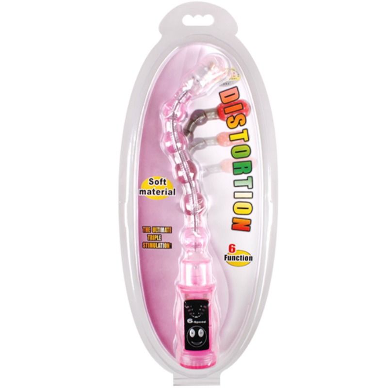 Comprar BAILE Distortion Estimulador Triple Rosa – Diseño Flexible Con 6 Velocidades De Vibración-Noxtic