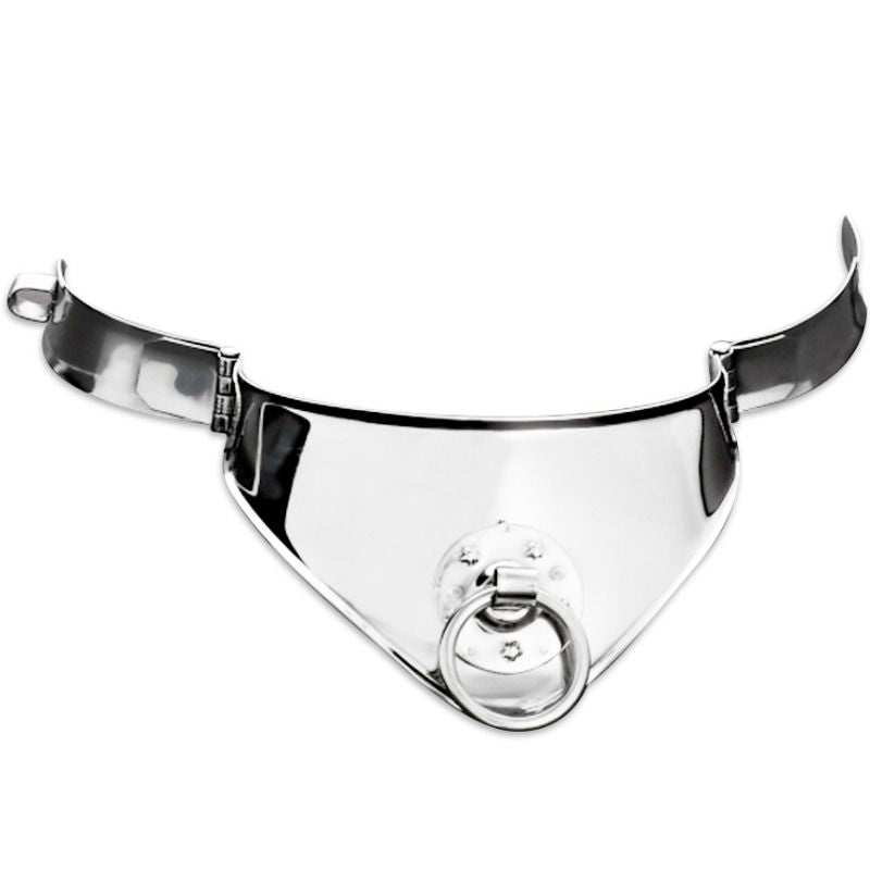 Comprar METAL HARD Collar Restricción Con Anilla Y Candado 12.5 CM – Diseño Elegante En Acero Inoxidable Para Placer Sensual-Noxtic