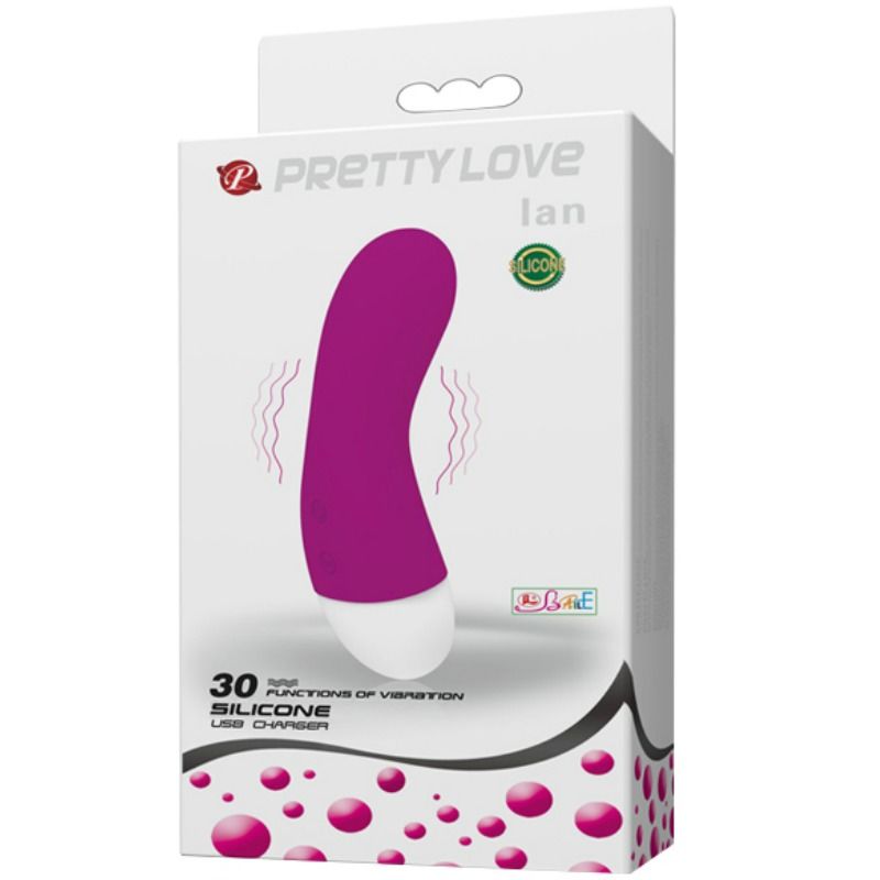 PRETTY LOVE Ian Stimolatore Punto G – Vibratore in Silicone Morbido con 30 Velocità