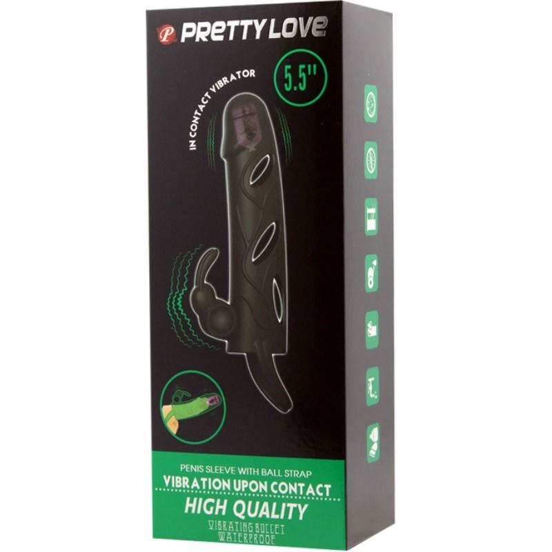 Comprar PRETTY LOVE Funda Silicona Con Vibración 14 CM – Diseño Innovador Para Aumentar El Bienestar Sexual-Noxtic