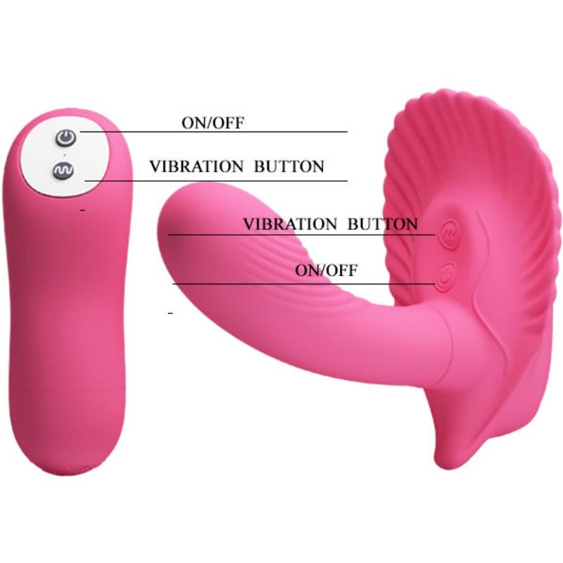 PRETTY LOVE Concha Estimuladora Con Control Remoto – Diseño Curvado Para Estimulación Personalizada