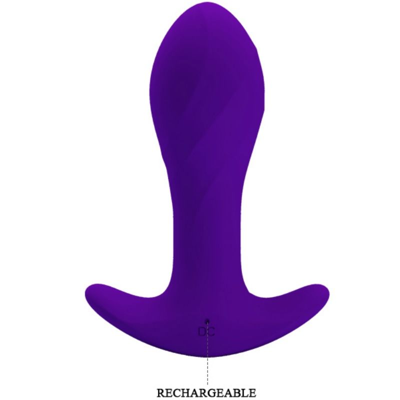 PRETTY LOVE Vibratore anale viola – Giocattolo erotico con 12 potenti funzioni di vibrazione