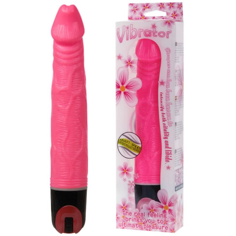 BAILE Vibrador Multispeed Rosa – Diseño Texturado Para Placer Personalizable
