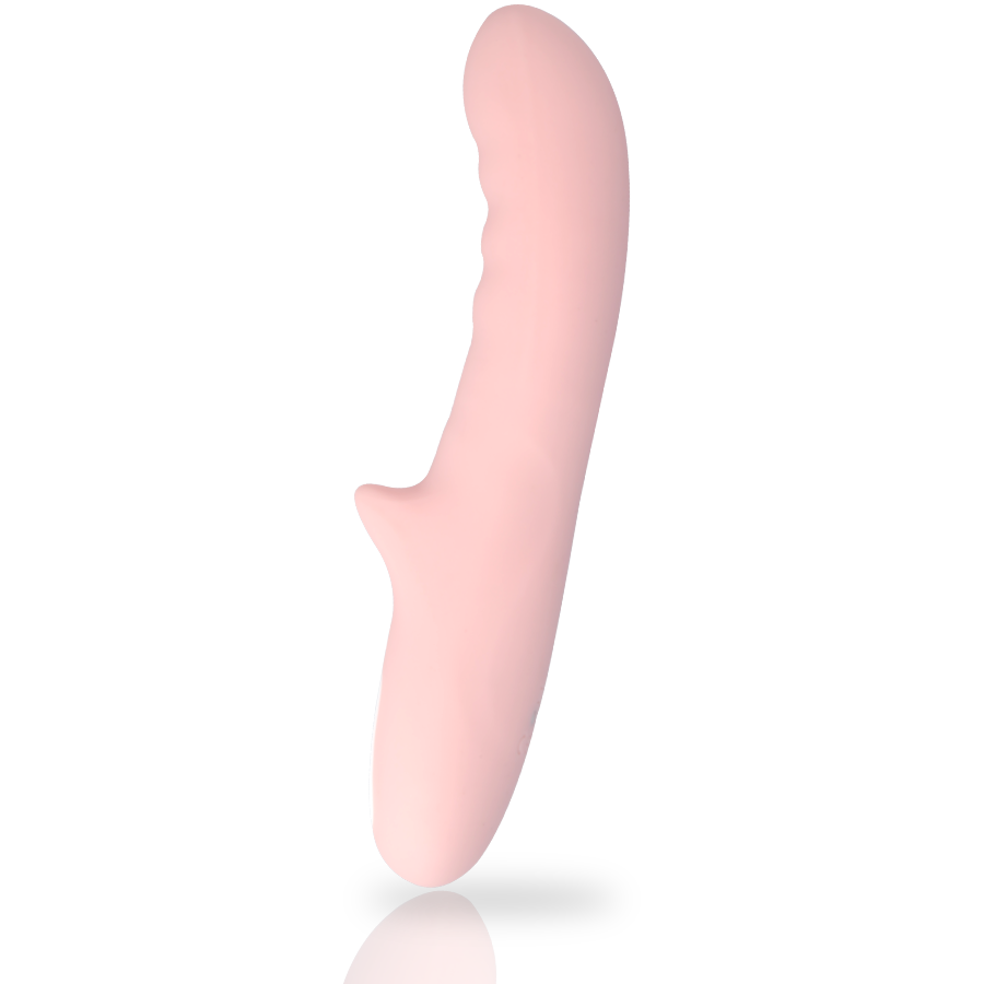 Vibratore rotante rosa MIA Pisa – Silicone medico ipoallergenico per un piacere sicuro