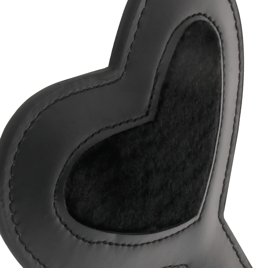 DARKNESS Black Fetish Love Velour Paddle – Design elegante per l'esplorazione sensuale