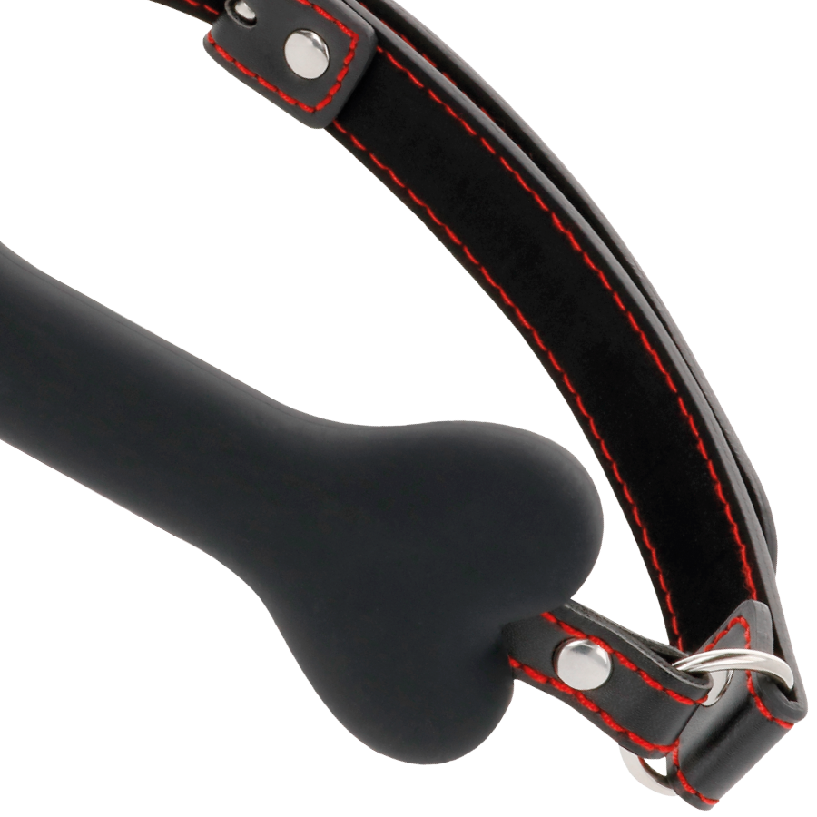 Comprar DARKNESS Mordaza Silicona Hueso Negro – Diseño Innovador Para Nuevas Sensaciones-Noxtic
