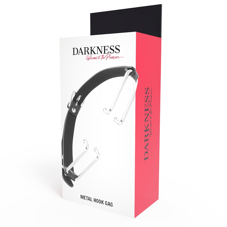 Comprar DARKNESS Mordaza Con Gancho Negro – Accesorio Elegante Para Juegos De Rol-Noxtic