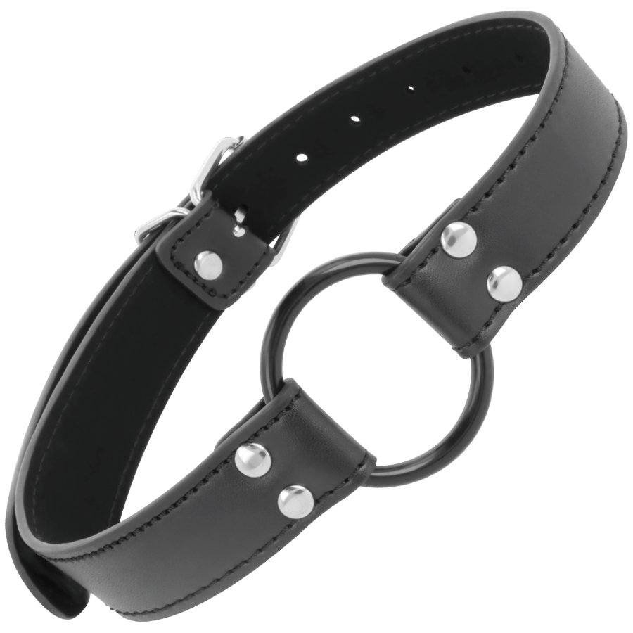 Comprar DARKNESS Mordaza Con Anilla 3.6 CM – Correas De Cuero Con Diseño Elegante Para Juegos Creativos-Noxtic