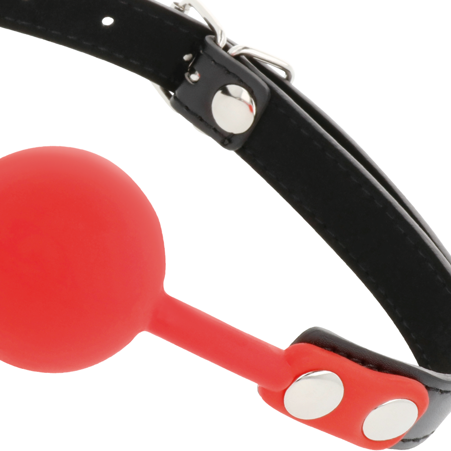 Comprar DARKNESS Mordaza Silicona Roja – Diseño Confortable Para Juegos de Placer-Noxtic