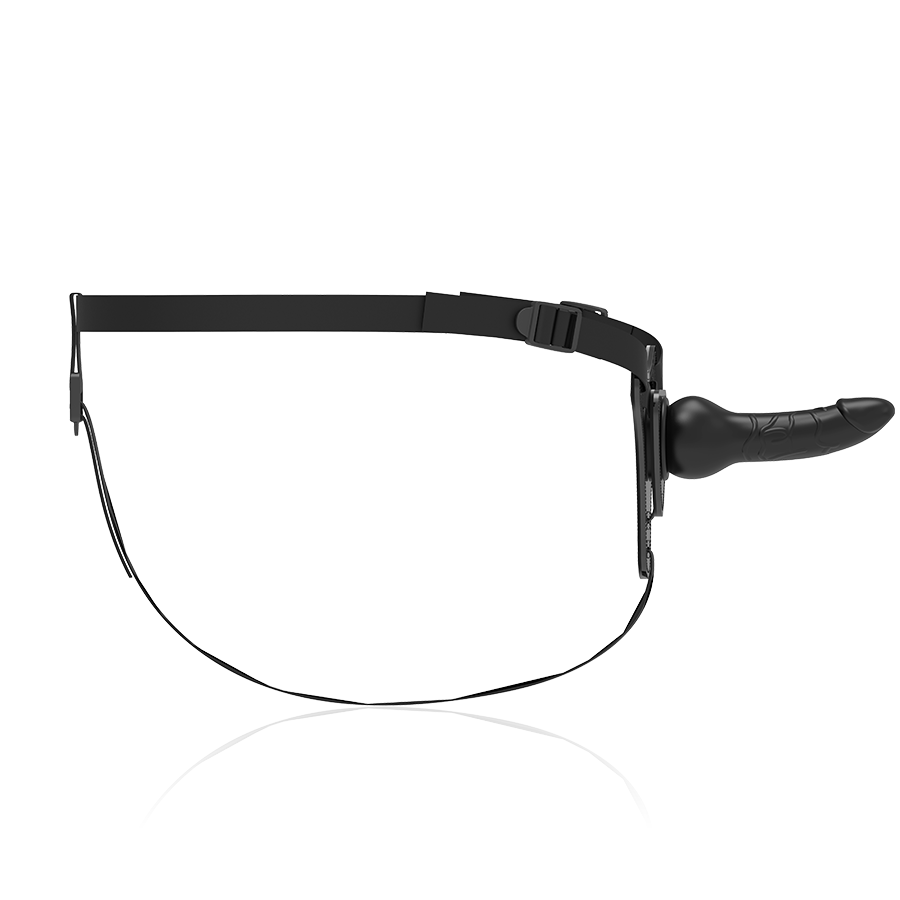 FETISH SUBMISSIVE HARNESS - SILICONA NEGRO REALISTIC 16 CM-FETISH SUBMISSIVE HARNESS-Noxtic