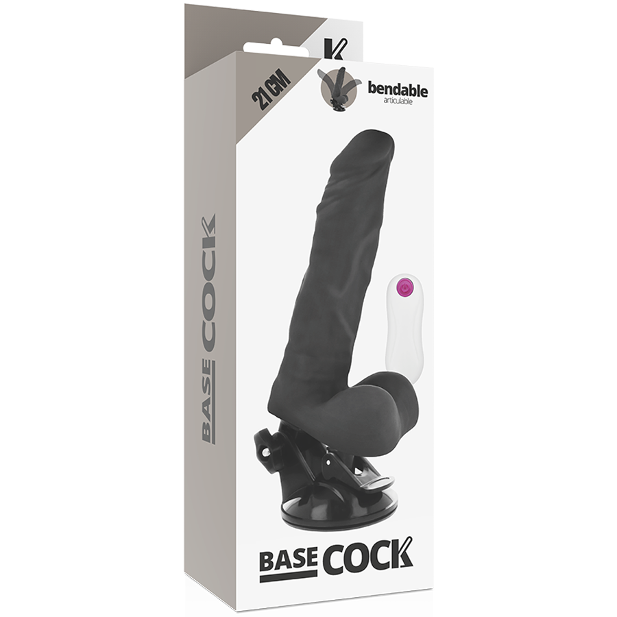 Basecock Vibrador Realista Articulable Con Control Remoto – Diseño Versátil Para Placer Personalizado