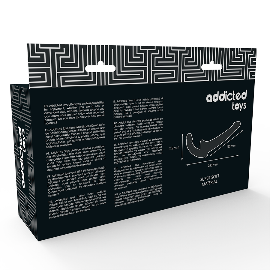 ADDICTED TOYS - DILDO CON ARNÉS SIN SUJECIÓN NATURAL-ADDICTED TOYS-Noxtic