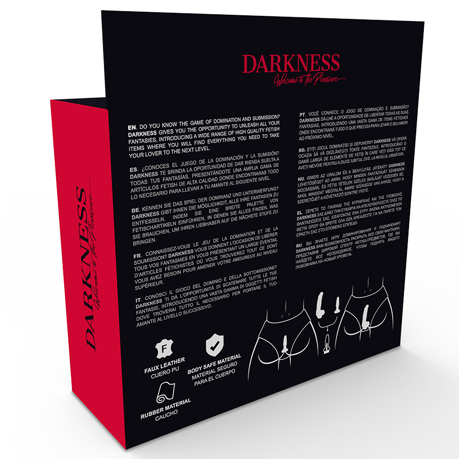 DARKNESS - PANTIES CON PLUG Y DILDO INTERCAMBIABLE-DARKNESS SENSATIONS-Noxtic