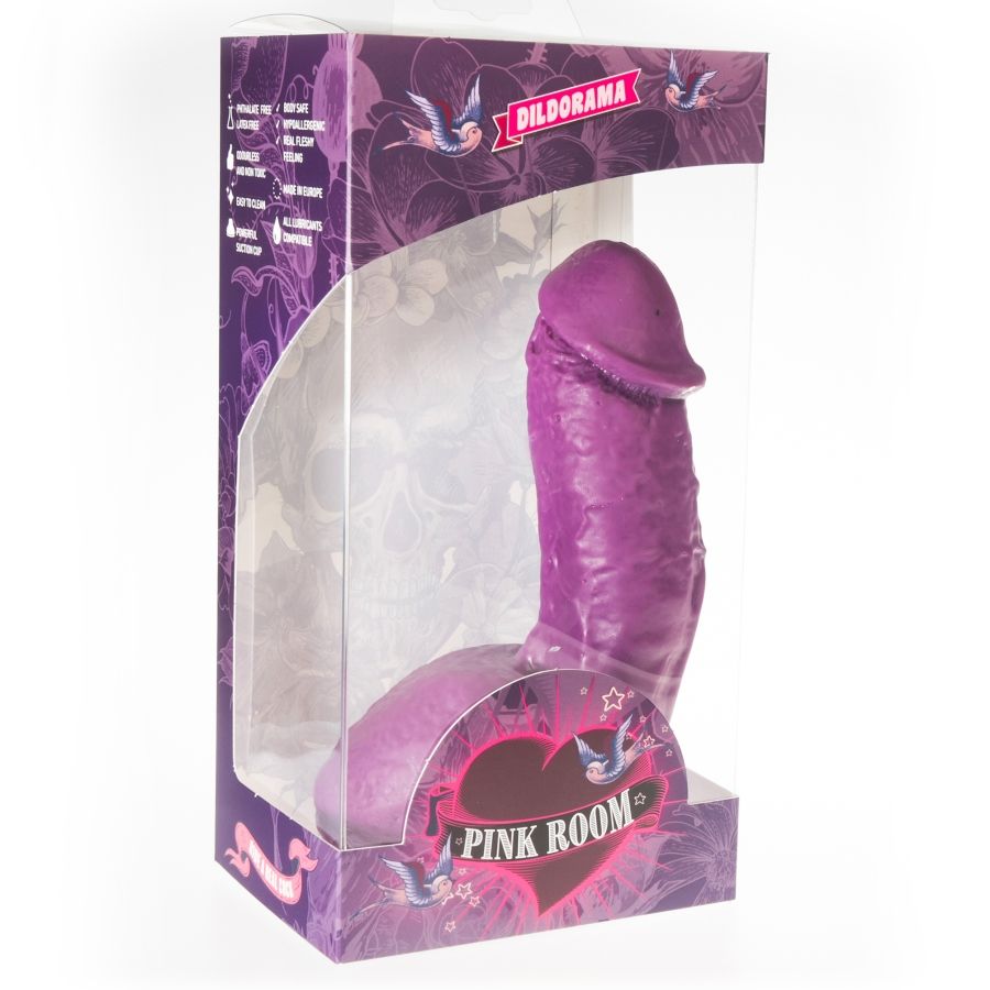 PINK ROOM Elian Dildo Realistico Lilla 17,5 cm – Design Confortevole in PVC Ipoallergenico