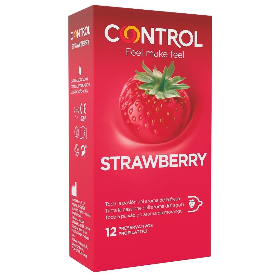 Comprar CONTROL Adapta Fresa 12 Unidades – Calidad Y Versatilidad Para Experiencias Únicas-PRESERVATIVOS-Noxtic