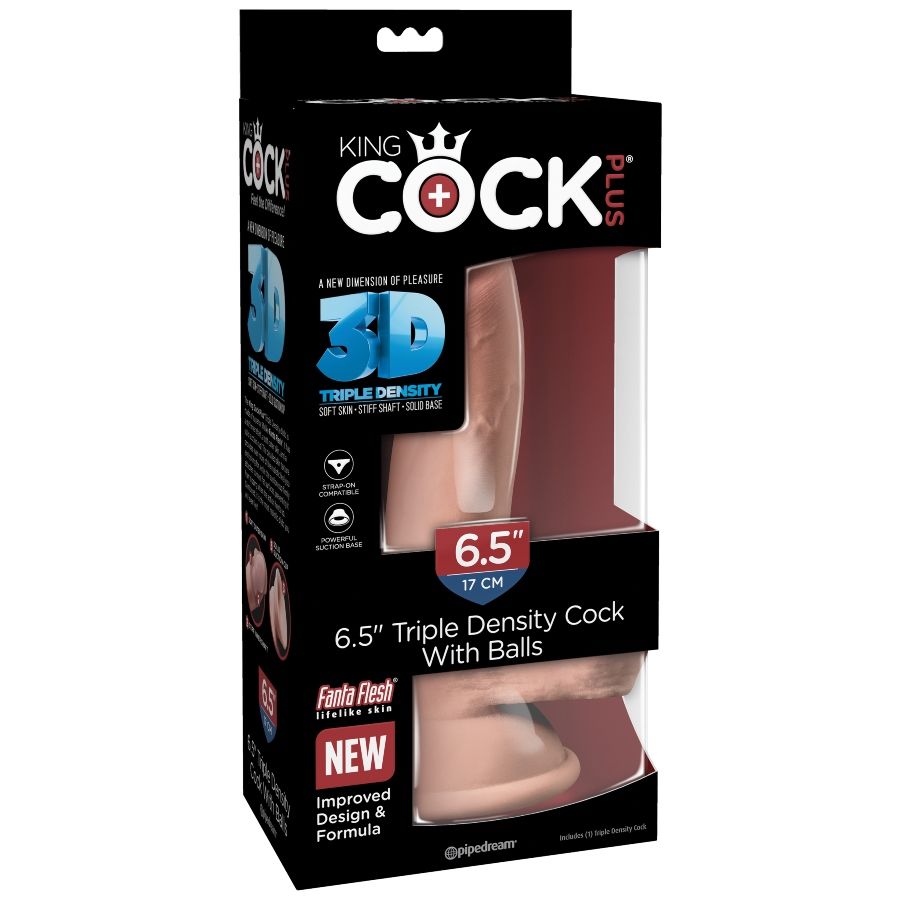 KING COCK Dildo Triple Densidad 14 Cm – Diseño Ergonómico Para Una Experiencia Placentera