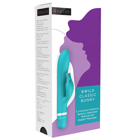 B SWISH Bwild Classic Bunny Vibrator Jade Green – Massaggiatore a doppio motore con design ergonomico impermeabile