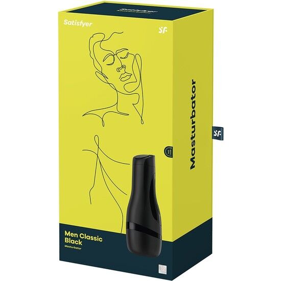 Satisfyer Masturbador Men Classic Negro – Diseño Elegante Para Una Experiencia Única De Placer