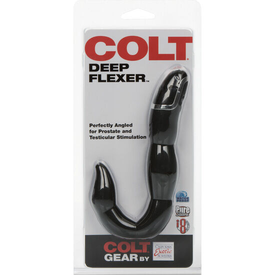 CALEXOTICS Colt Deep Vibratore Anale Flessibile Nero – Design Ergonomico per una Stimolazione Confortevole