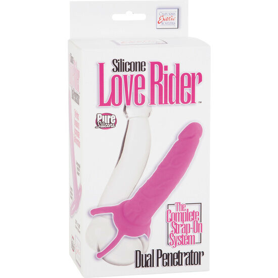 CALEXOTICS - DUAL PENETRATOR DILDO CON ARNÉS ROSA-CALEXOTICS-Noxtic