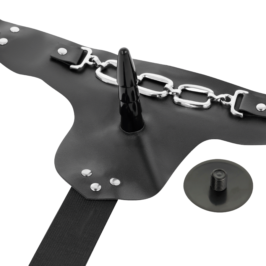 HARNESS ATTRACTION - GEORGE REALISTIC VIBRATING HARNESS 19 CM -OR- 4 CM