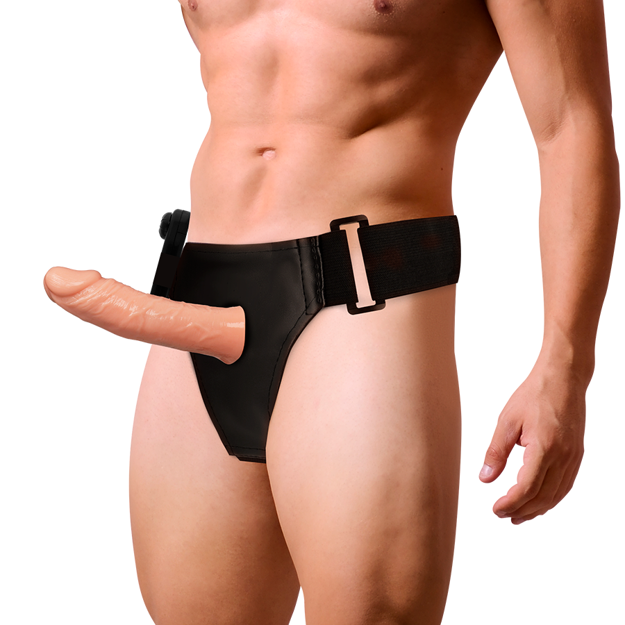 HARNESS ATTRACTION - ARNÉS HUECO BENNY CON VIBRADOR 15 CM -O- 4.5 CM-HARNESS ATTRACTION-Noxtic