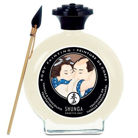 SHUNGA - PINTURA CORPORAL DE VAINILLA Y CHOCOLATE-SHUNGA MASSAGE CREAM-Noxtic