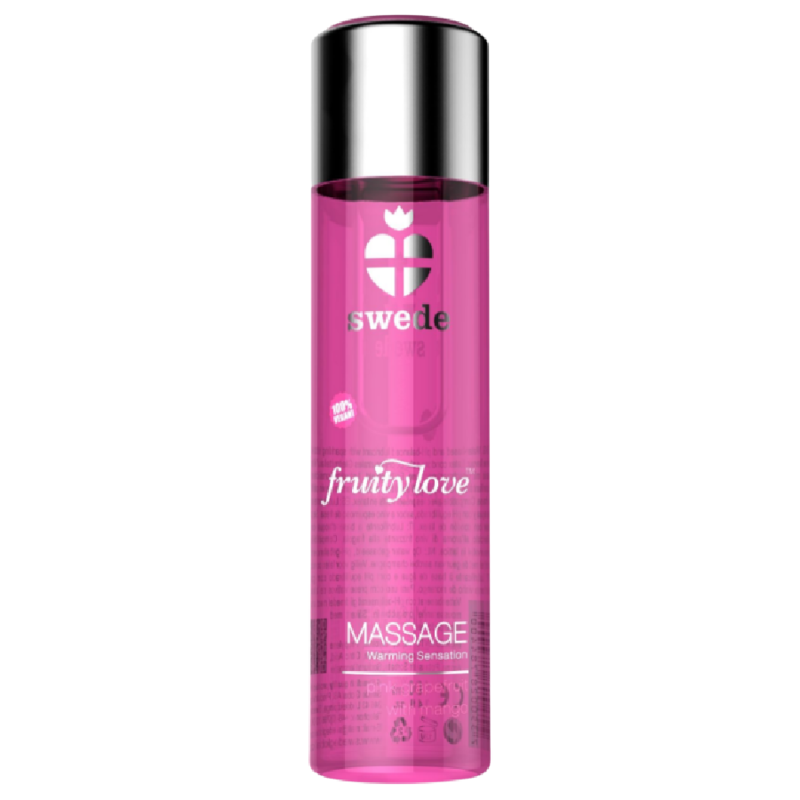 Comprar SWEDE Fruity Love Aceite Efecto Calor Frambuesa y Ruibarbo 120 ML – Aceite De Masaje Hidratante Para Bienestar Sensorial-Noxtic