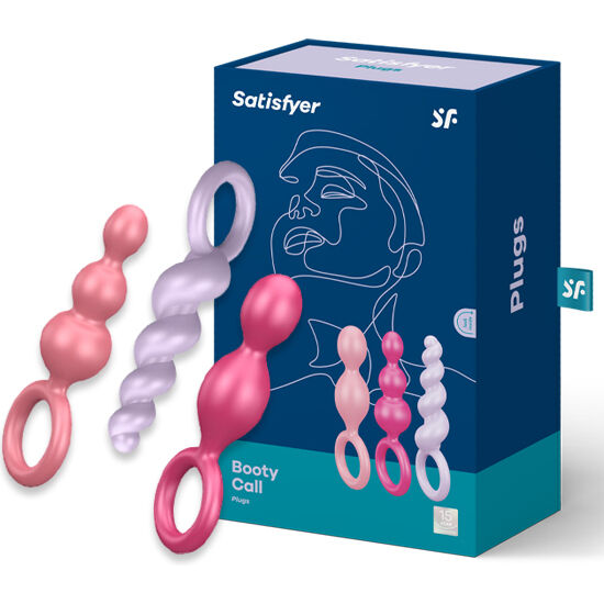 Satisfyer Set De Plugs Anales Tricolor – Diversión Sensorial En Tres Tamaños Diferentes