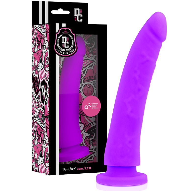 DELTA CLUB - DILDO REALISTA LILA SILICONA MEDICA 17 CM -O- 3 CM-DELTACLUB-Noxtic