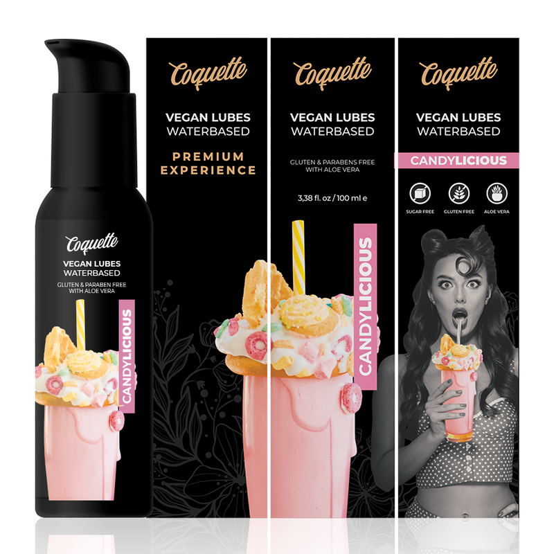 Lubrificante Vegano Coquette Chic Desire Candylicious 100ml – Idratazione Delicata dal Gusto Gradevole