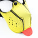 Bozal de Perro de Neopreno Desmontable y Ajustable Amarillo