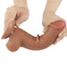 Dildo Sliding Skin 8 Marron