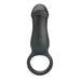Trae Anillo Vibrador Silicona USB Negro