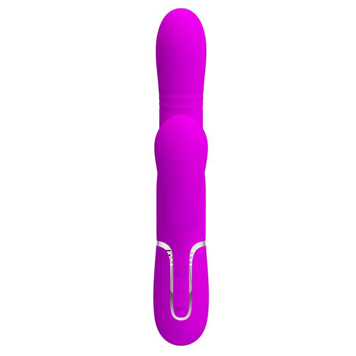 Mariana Vibrador 4en1 Silicona Fucsia
