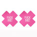 Pack Pezoneras Cruz Negro y Rosa FUCK ME